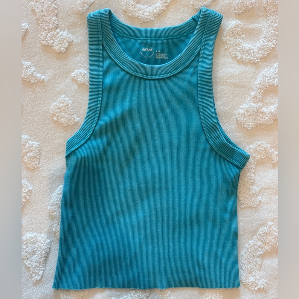 aerie Teal Ribbed Tank Top for Kids